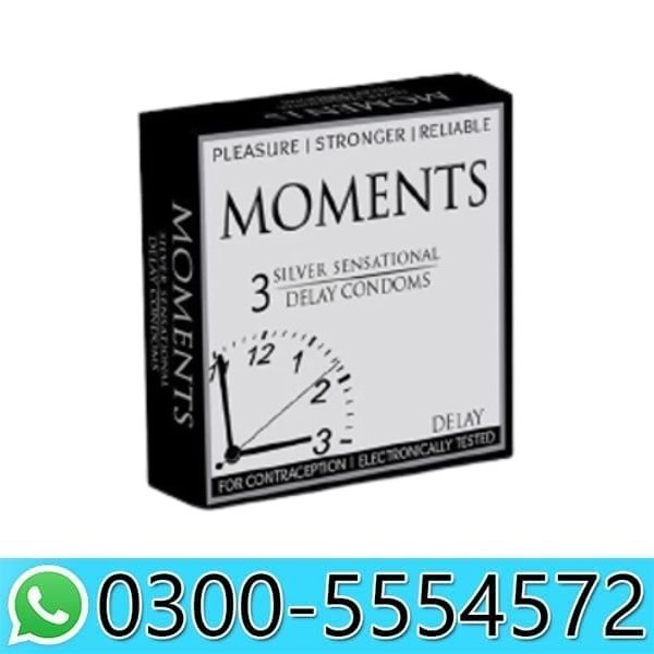 Moments Silver Delay Condom in Pakistan