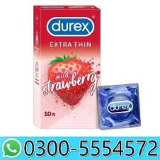 Durex Extra Thin Wild Strawberry Condom in Pakistan